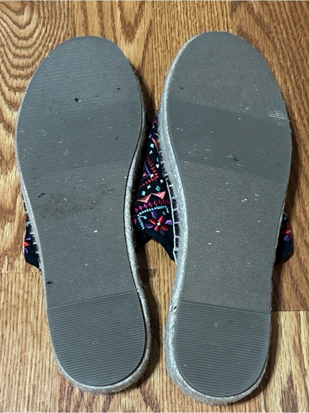 American Eagle Outfitters Embroidered Aztec Mule Platform Espadrille Shoe Size 8 - Picture 4 of 9